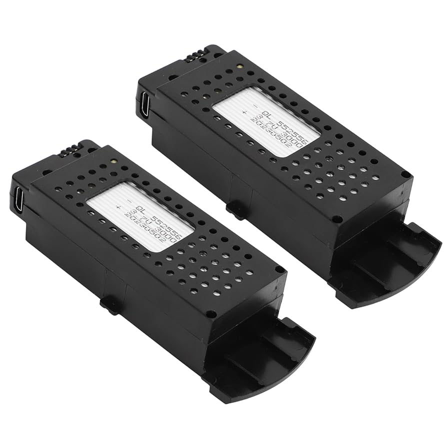 Amazon | ポータブルドローンバッテリー交換用2個、充電保護機能