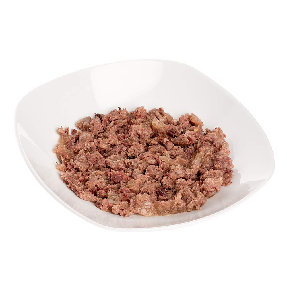 Wildes Land - Nassfutter für Hunde - Pferd PUR - 12 x 400 g - mit Distelöl - Getreidefrei & Hypoallergen - Extra hoher Fleischanteil von 70% - Beste Akzeptanz und Verträglichkeit