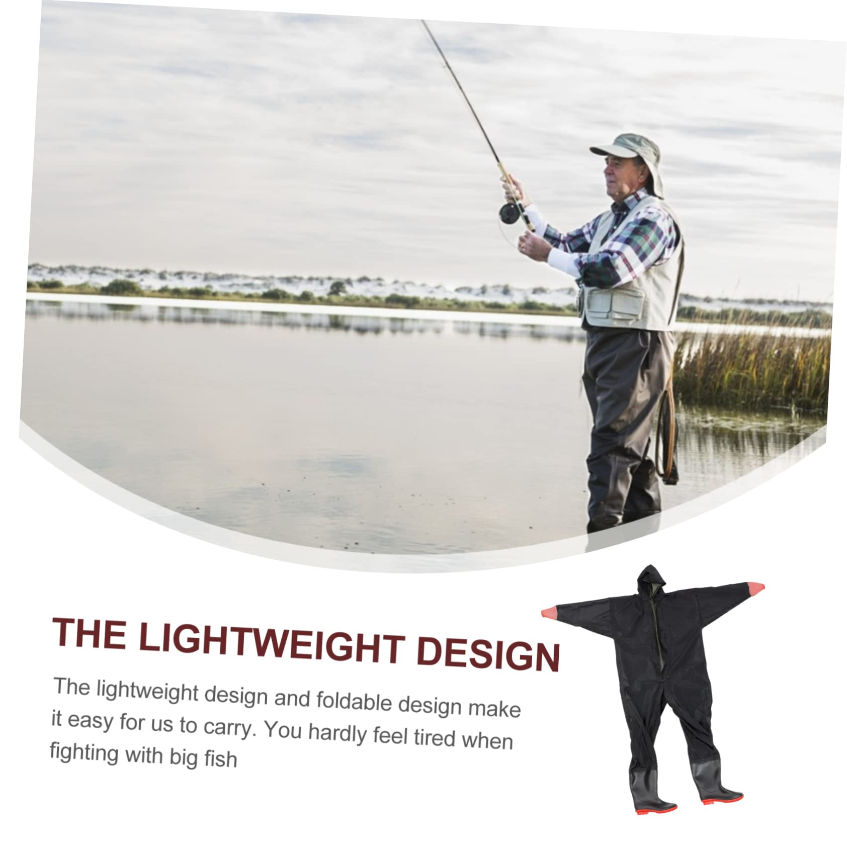 BESPORTBLE Pantalones De Pesca Traje De Botas De Neopreno Botas De Pesca para Hombres Pesca Trajes De Pantalones Trajes De Pesca Botas De Neopreno para Hombres PVC Overoles Ave Zancuda