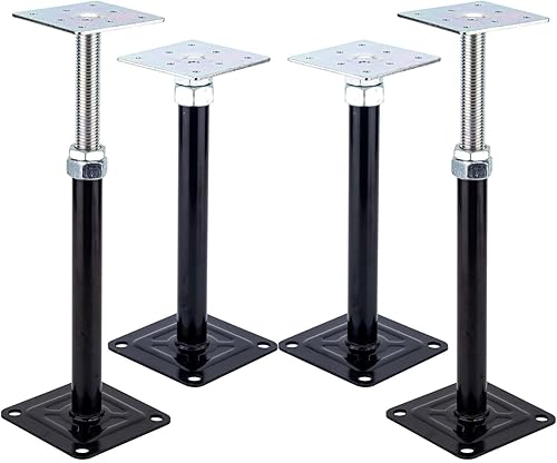YXGJDP 4 soportes de elevación, soportes de ajuste, soportes de nivel, gatos de piso, gato de soporte ajustable para el piso, mini gato de tornillo