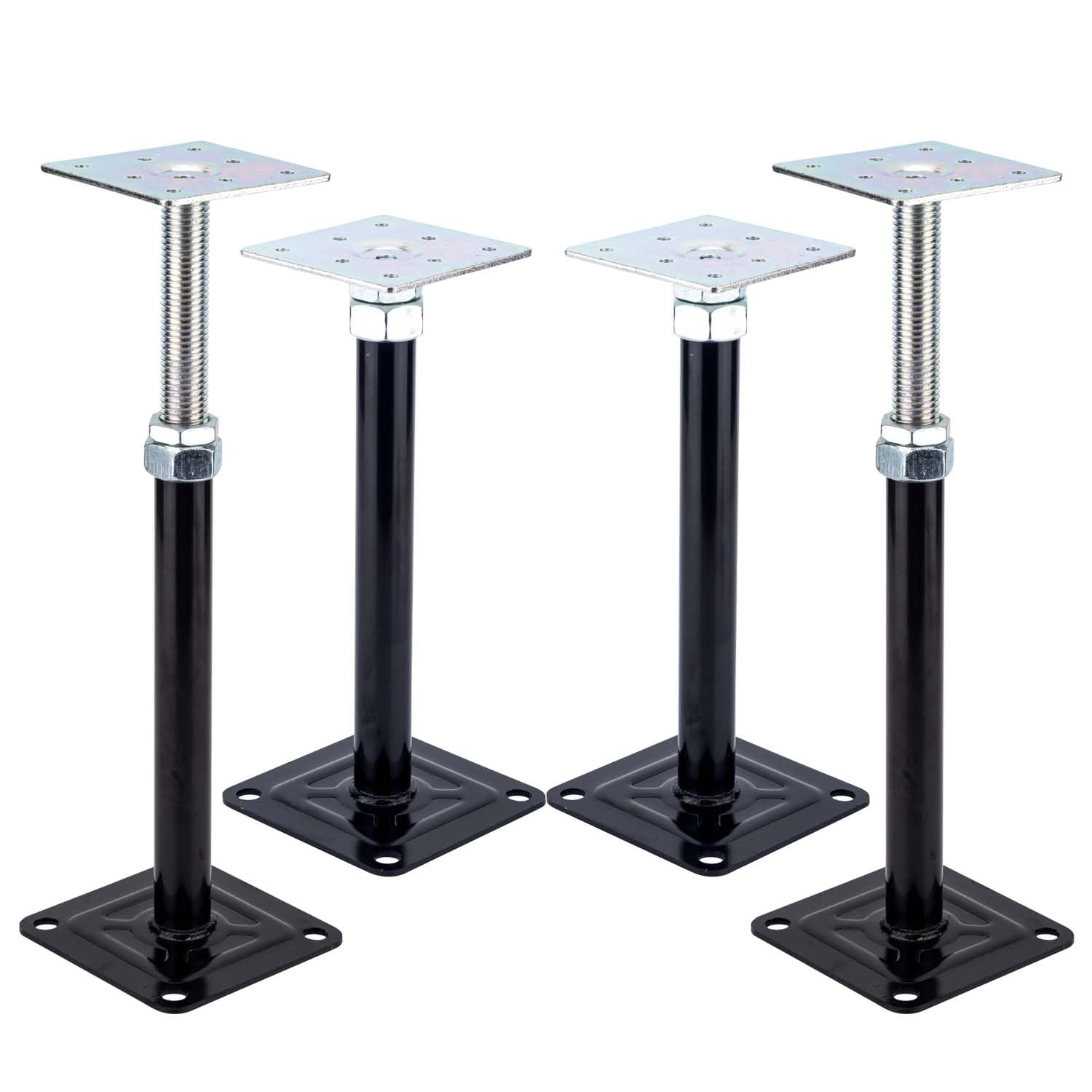 4-PCS Lift Supports,Adjust Supports,Level Supports,Floor Jacks,Adjustable Support Jack for The Floor,Mini Screw Jack- Post 9" to 13"