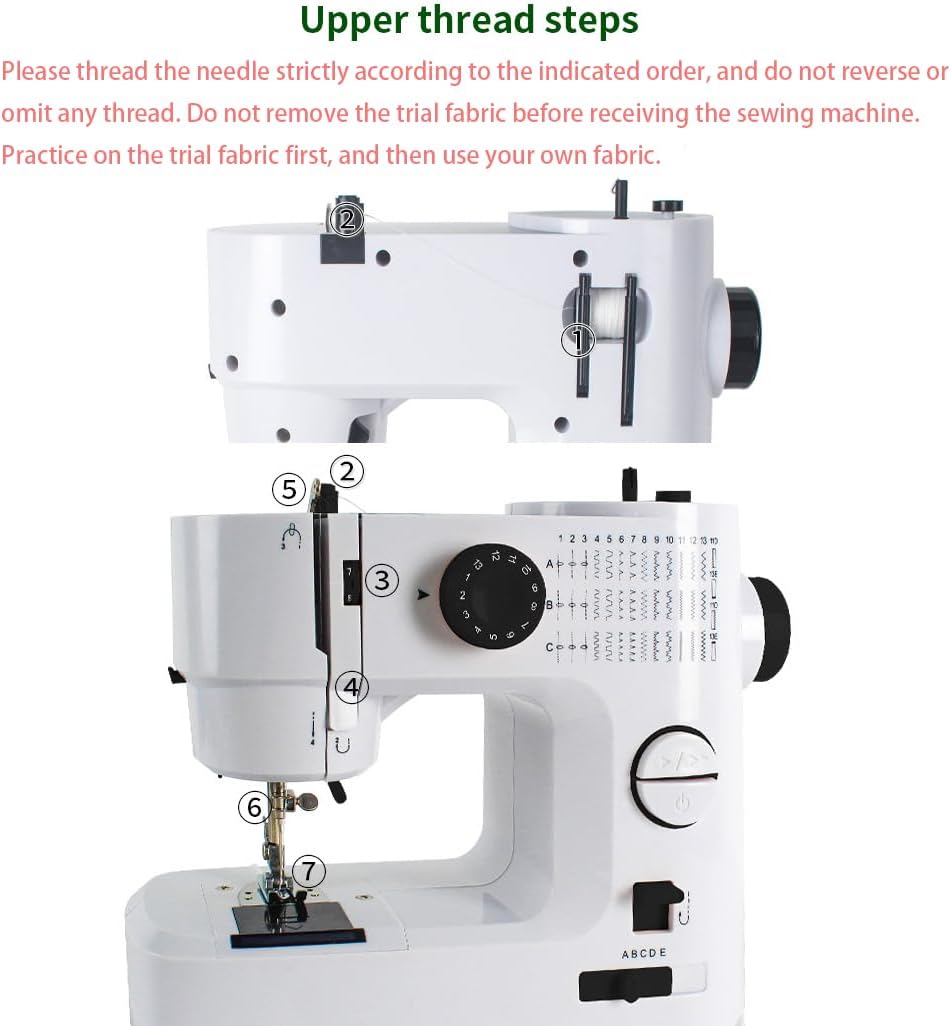 Sewing Machine with Extension Table,39 Built-in Stitches, LED Light 2-Speed Foot Pedal, and Accessories Kit for Home DIY Projects & Gift Perfect for Sewing Machine for Beginners for Adult