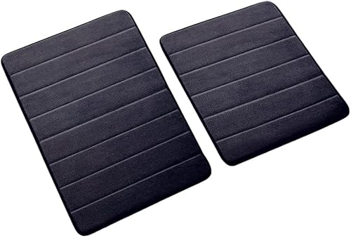 Non Slip Alfombra De Baño De Espuma Viscoelástica, Alfombrilla De Baño Extrasuave Y Antideslizante, Súper Absorbente Bathroom Rugs (Color  Brown,