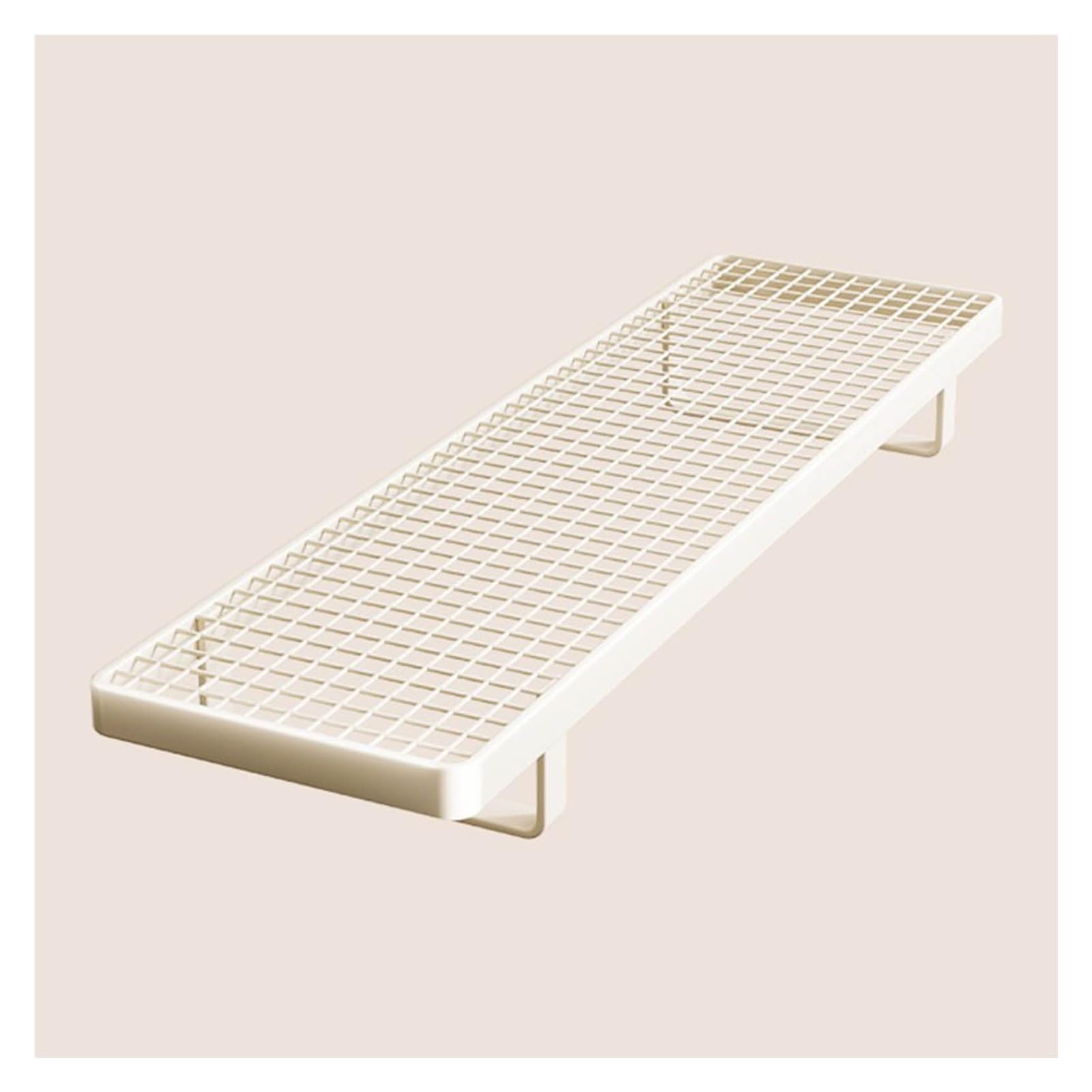 Pxamortel White Floating Radiator Storage Shelf Rack Radiator Organizer Shelf 35-55X10-15X4cm Removable For Living Room Bathroom Bedroom(45X15x4cm)
