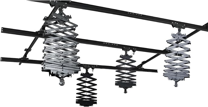 DATOUBOSS 194" x194" Pantograph Photography Ceiling Rail System Studio Rail Lighting System 43-200CM Studio Ceiling Rail System Photography 5.0M*5.0M-B2