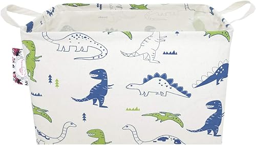 Miniatura 76 de Cesta rectangular de almacenamiento para niños con asas para el hogar, cocina, niños y niñas, lindo contenedor organizador de almacenamiento de