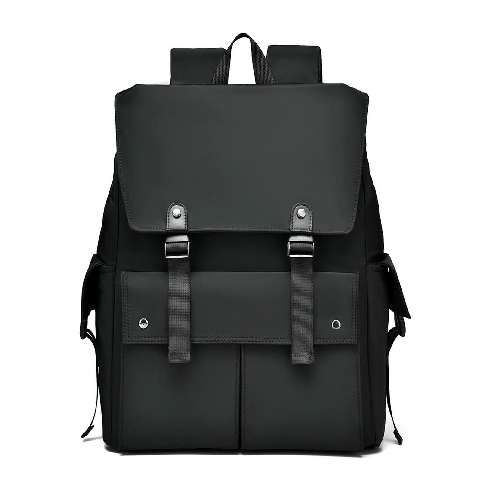 Zaino Porta pc Backpack per Laptop da 17,3 Pollici - Spallatta Regolabile, Adatto Lavoro, Scuola, Viaggio Borsa Pendolarismo, Liscio-Nero