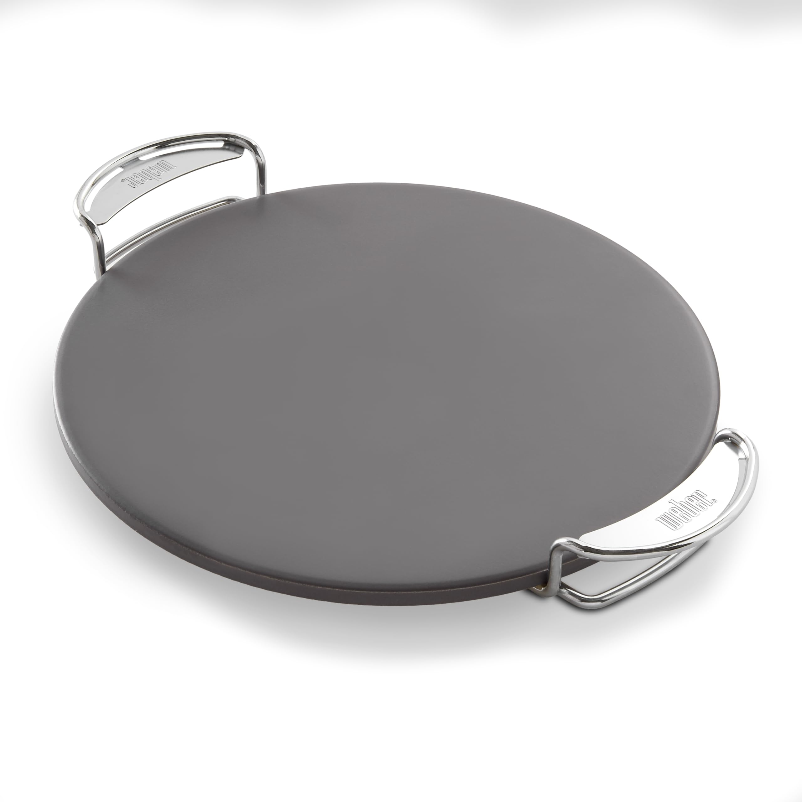 Weber Crafted Piedra para Pizza esmaltada/Resistente al Calor, distribución Uniforme, Ideal para Pizzas crujientes y fácil Limpieza, Color Crema (8861)