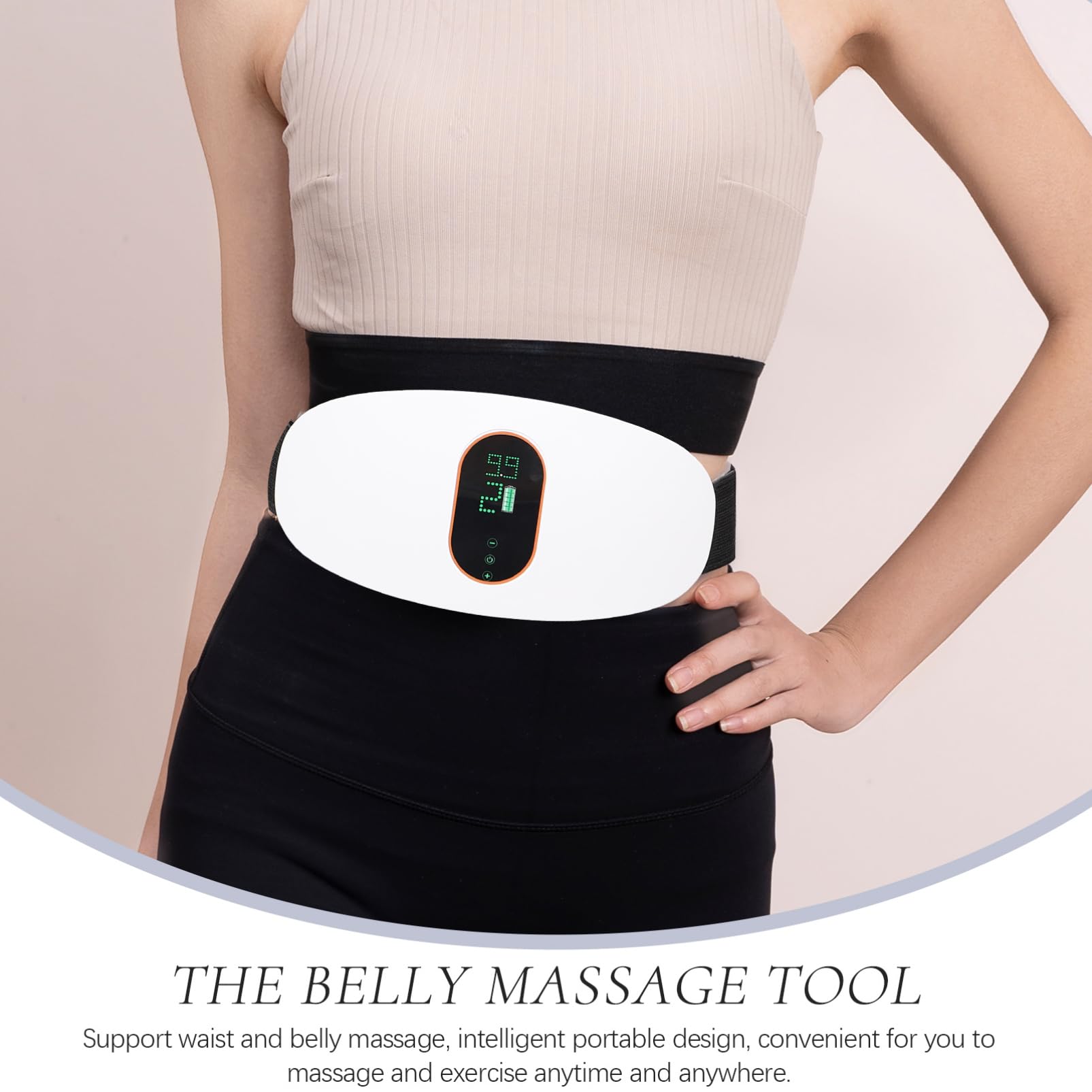 VICASKY Tragbares Bauchmassagegerät aus Elektrischer Schlankheitsgürtel mit Vibration Effektive Taillenmassage für Unterwegs für Fitness und Entspannung