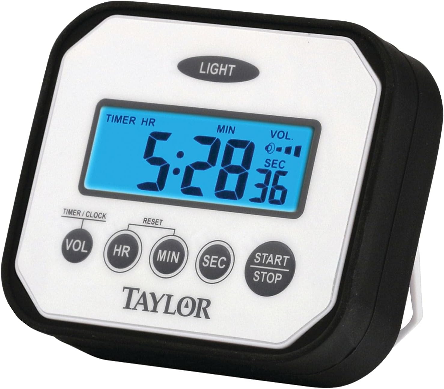 n' Drop Digital Timer with Volume Settings, One Size, White