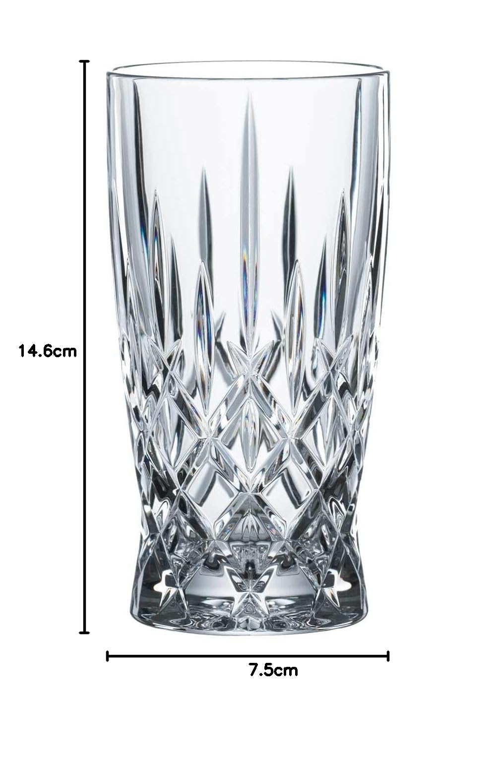 Spiegelau & Nachtmann Latte Macchiato Set Noblesse, Spülmaschinengeeignete Heißgetränke-Gläser, Glastrinkhalme 21 cm, 24-teiliges Vorteilsset, Kristallglas