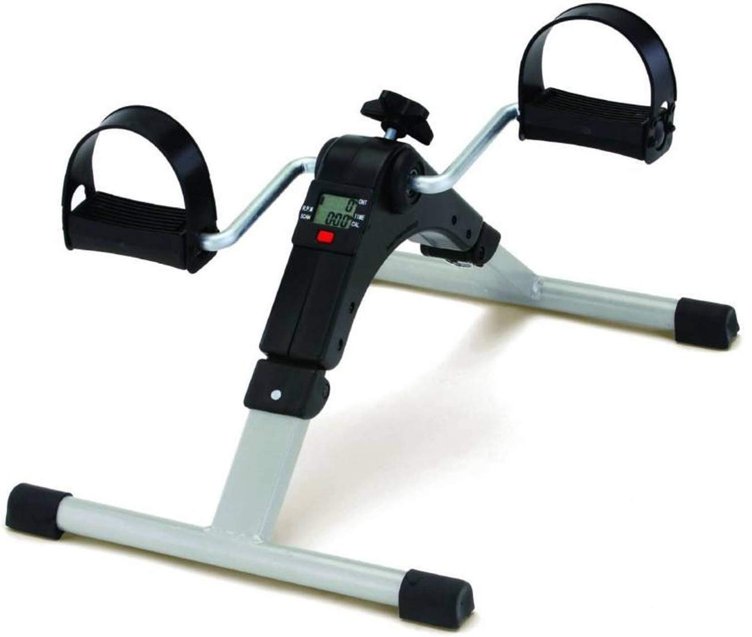Mobhada Portable Mini Home Pedal Cycle Gym Fitness Exerciser with Adjustable Resistance LCD Display for Leg,Arm Cardio-image-1