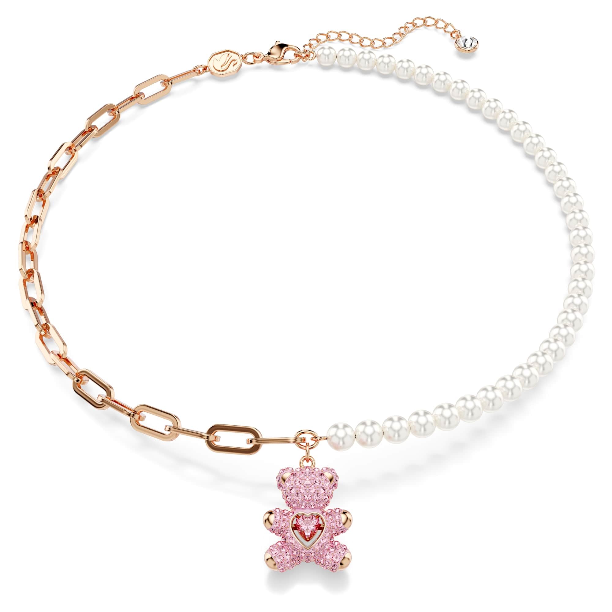 Swarovski Damski naszyjnik Mp Teddy z różowego złota