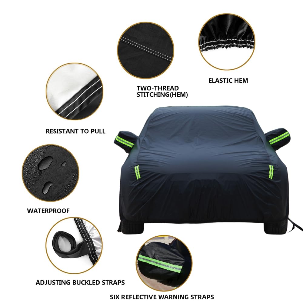 Heinmo Car Cover All Weather Waterproof Dust Rain Resistant Rain Protection for Cooper R55 R56 F56 Clubman Countryman Two-Door