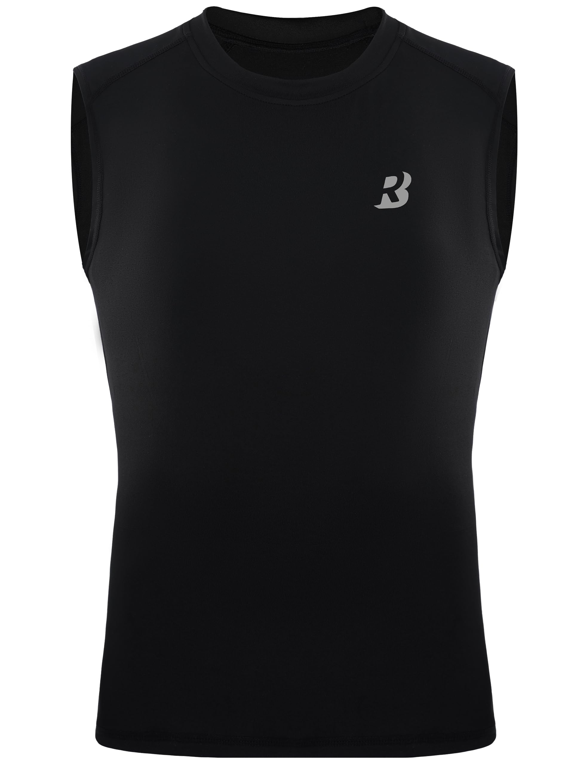 Roadbox Boys Youth Sleeveless Compression Shirt, Quick Dry Kids Football Undershirt, Athletic Soft Tank Tops Sport Basketball