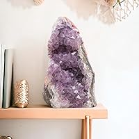 Vista 40 de 6.5 to 8 Lb Amethyst Crystal Geode From Uruguay – 6.5" to 10" Height, Natural Large Amethyst Cluster Rock – Crystals and Healing Stones