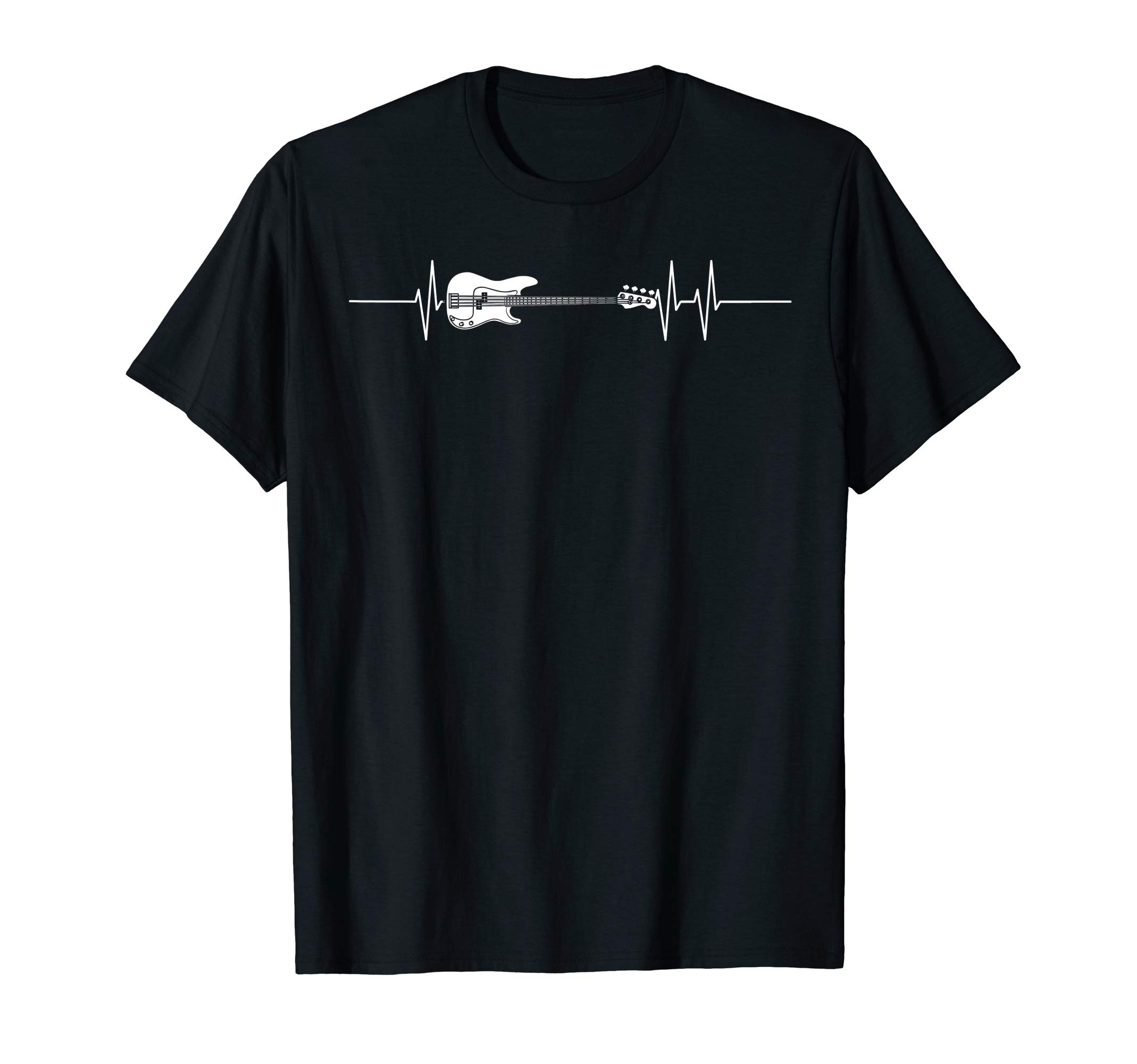Music Tees & Gift IdeasBass-Player Heartbeat Bass Guitar T-ShirtOEKO-TEX STANDARD 100