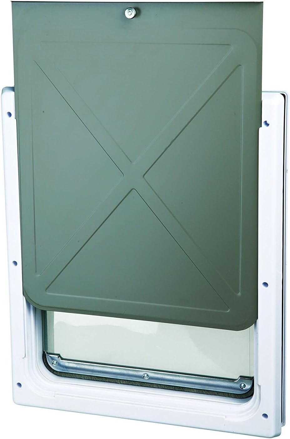 Trixie Pet Products 2-Way Locking Dog Door, Medium to X-Large Dogs, White : Pet Supplies