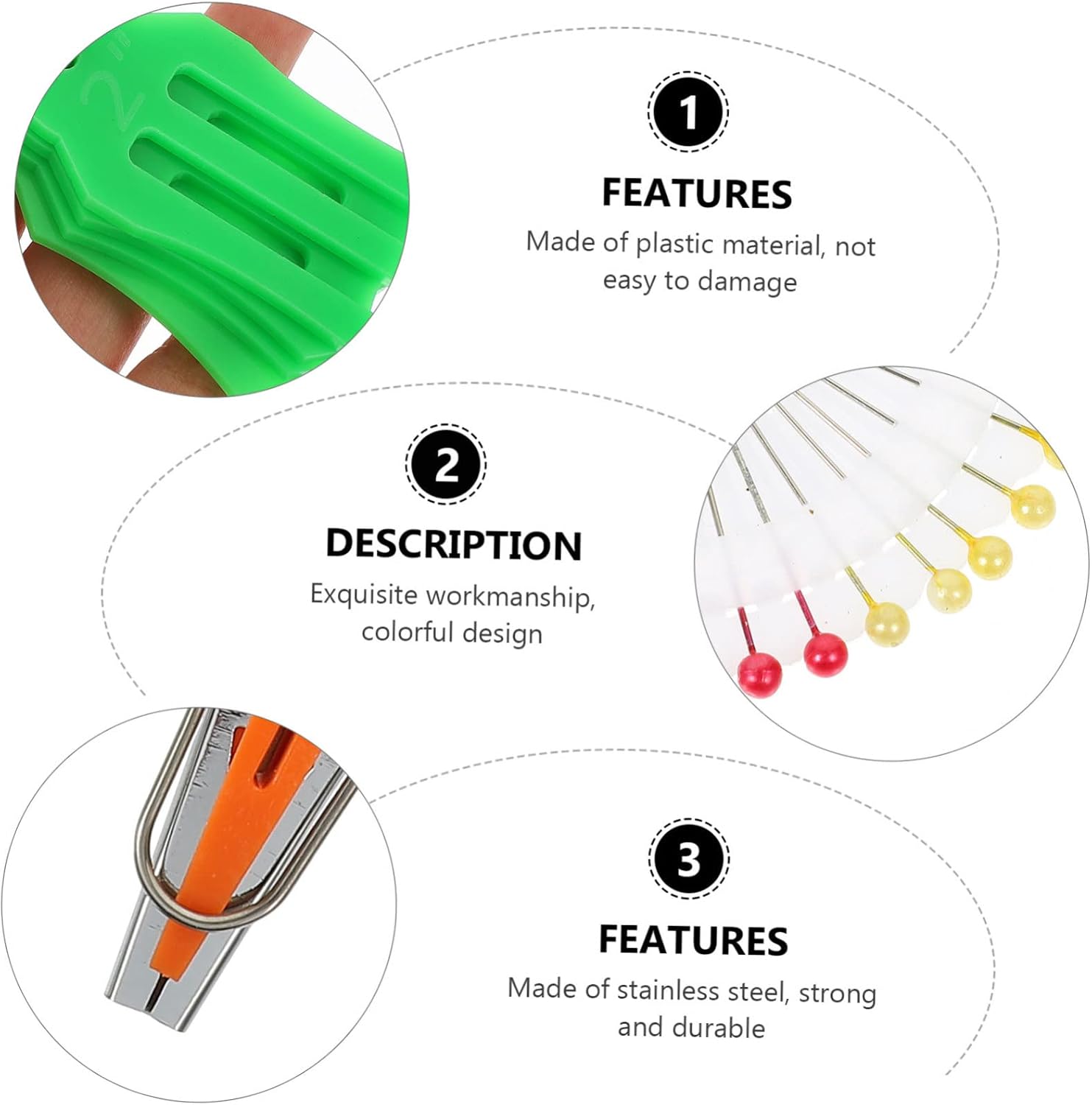 AUTSUPPL Quilting Fabric Sewing Kits Bias Tape Maker Binding Tool for Quilting Fabric Clips Sewing DIY
