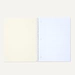 Amazon Basics Wide Ruled Spiral Notebook, 70 Sheets, 8" x 10-1/2, Light Blue, 2 pack