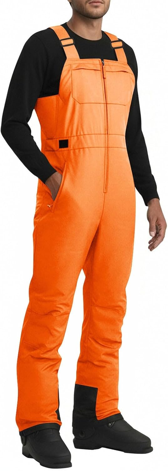 Snow Pants Women's Ski Bib Unisex Outdoor Windproof Snow Insulated Warm Lounge Pants