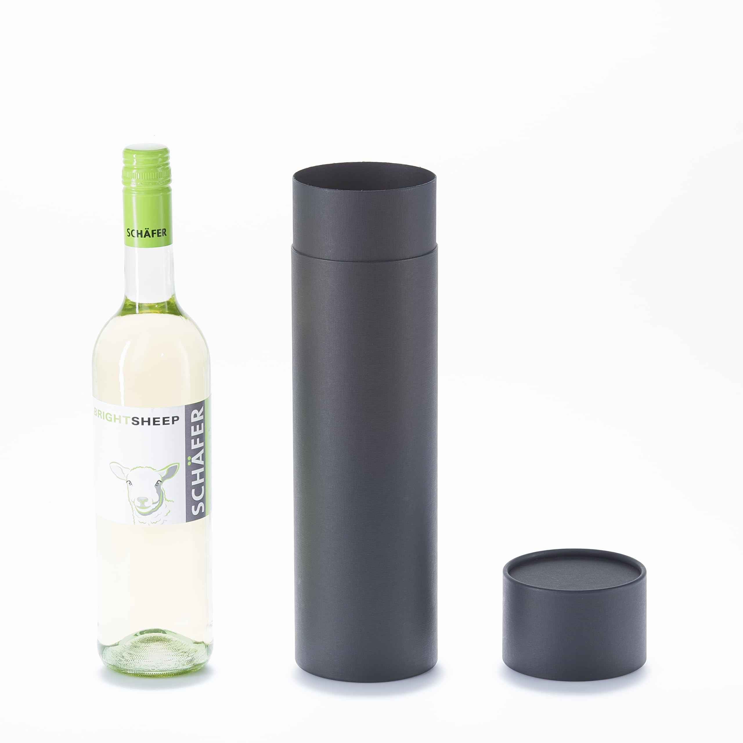 25 cajas de cartón negro linón | 315 x 87 mm I Caja de cartón negra ecológica reciclada