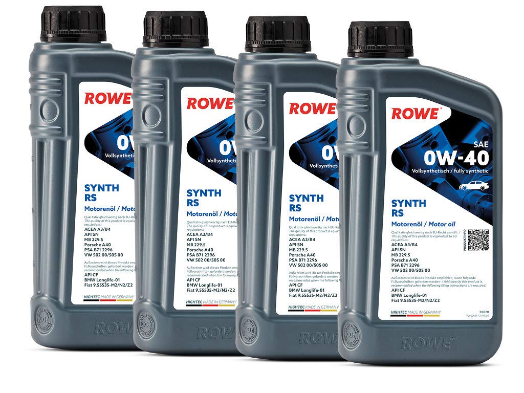ROWE HIGHTEC SYNTH RS SAE 0W-40, 4 Liter (4x1L), 20020
