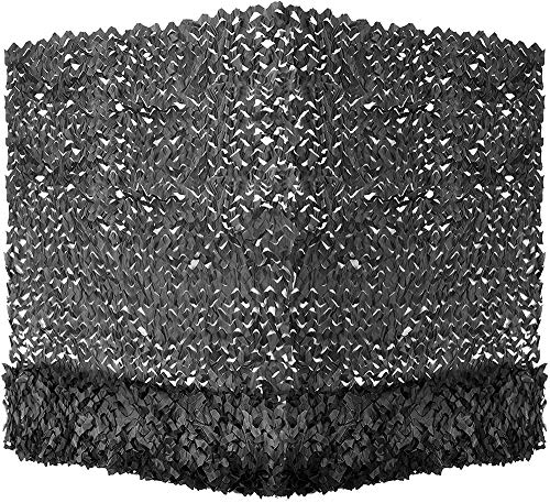 WDDWYHLL Camo Netting, Camouflage Net Blinds Army Sunshade Fence Nets Lightweight Great for Hunting Party Decoration Canopy Photograph Car Cover,Black,1.52m/56.5ft