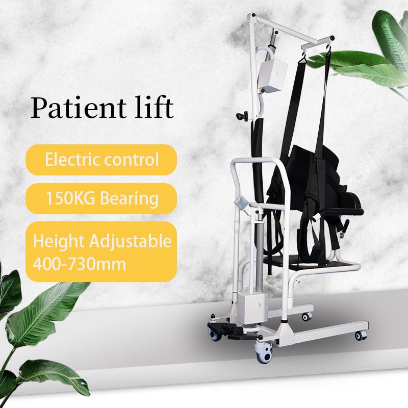 3Ykaital Electric Patient Transfer Lift,Sit to Stand Lift Assist for Elderly,High-Capacity Rechargeable Battery,350 lb Weight Capacity with Adjustable Base and Sling