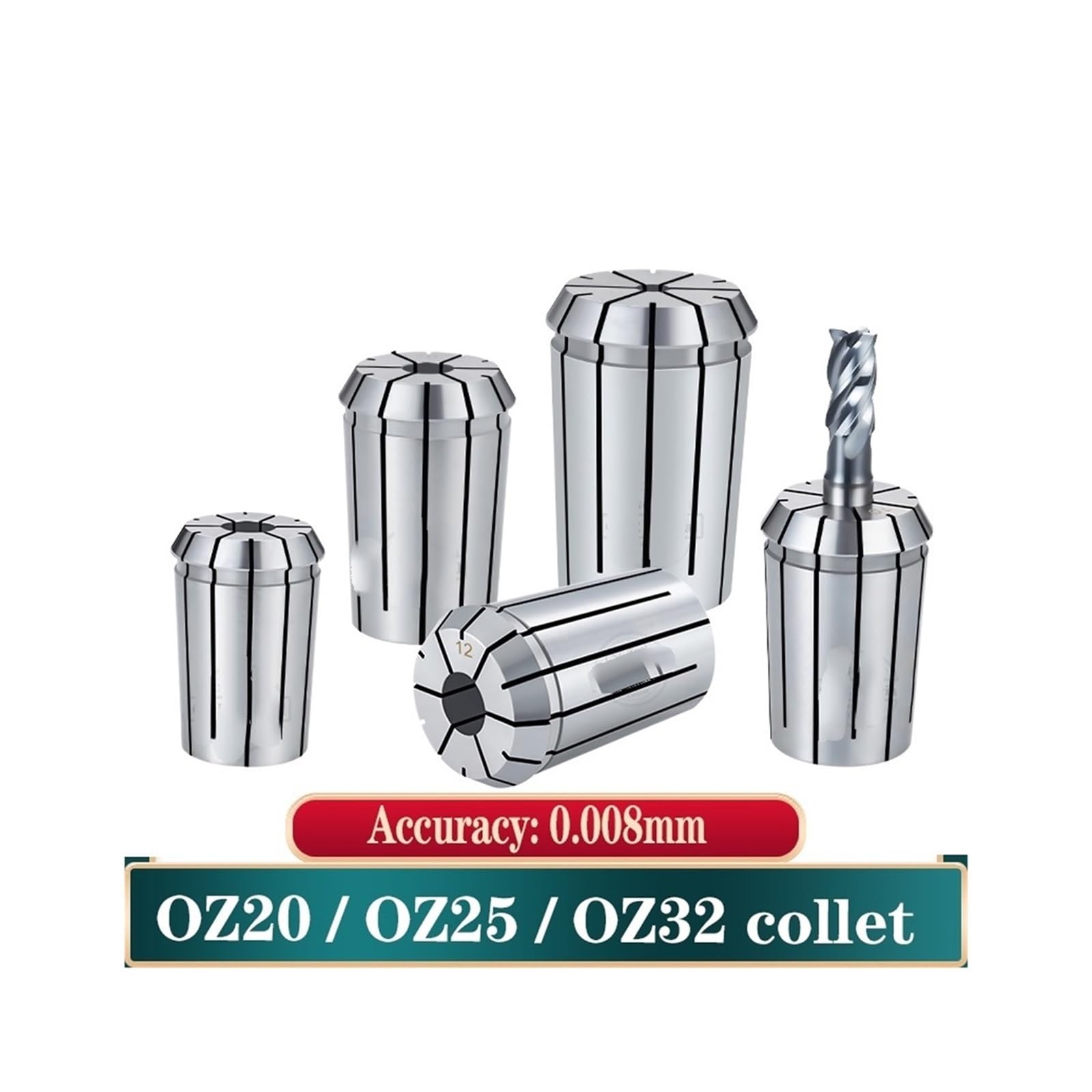 Chuck Collet OZ25 OZ32 Collet OZ Collet for OZ Collet BT30 BT40 BT50 OZ25 Collet Holder Collet(OZ32-9mm)