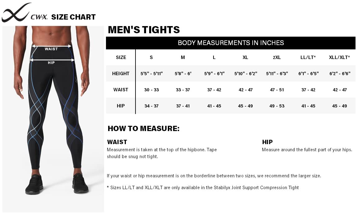 CW-X Endurance Generator – Collant Uomo A Compressione Con Supporto Per Muscoli E Articolazioni, Tecnologia EXO-WEB