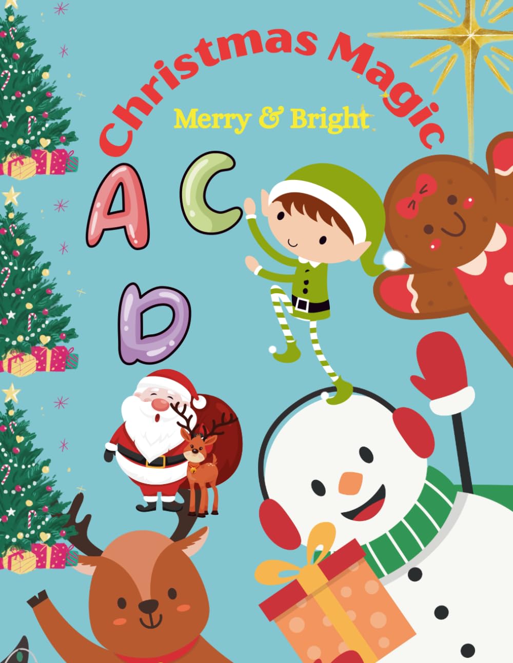 Christmas Magic - Merry & Bright: A festive holiday colouring book
