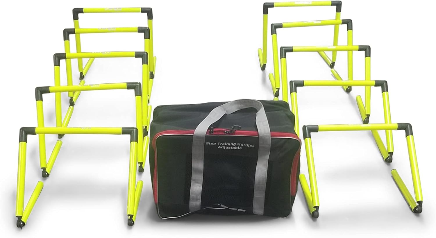 Rugged Soccer Step Training Hurdle Adjustable - Set of 10