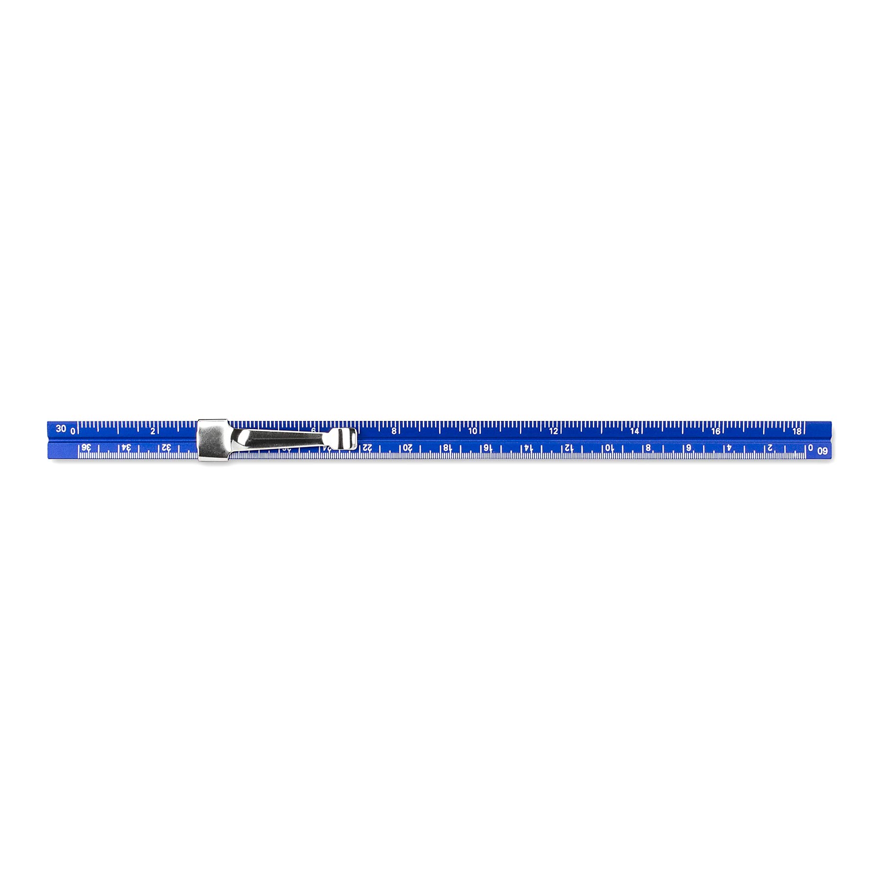 Alumicolor Regla, herramienta de medición, azul, 6 pulgadas