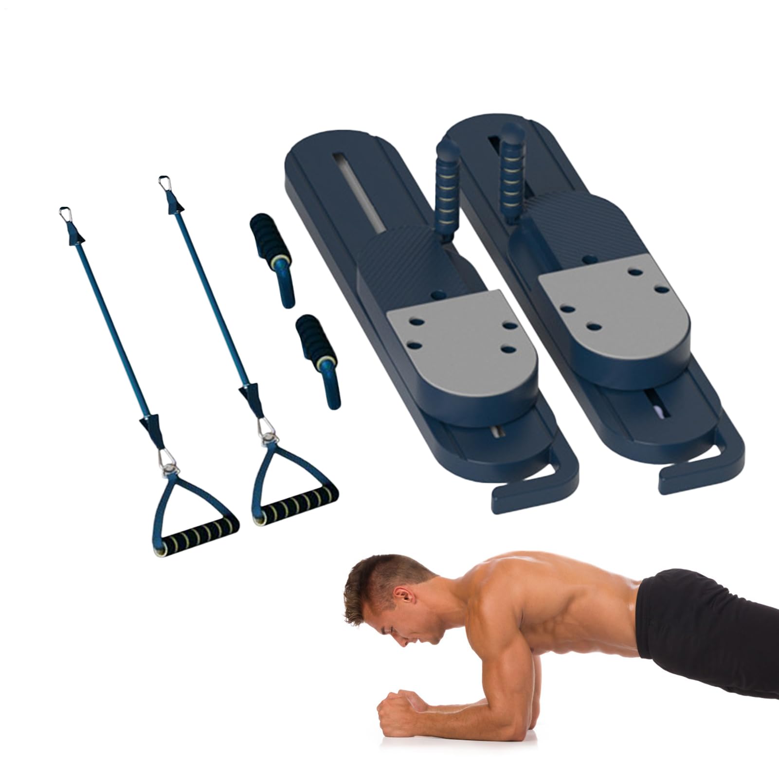 Dispositivo per pilates per allenamento a casa, tavola pieghevole per pilates, dispositivo fitness per allenamento addominale e equilibrio, sport, dopo il parto e anziani