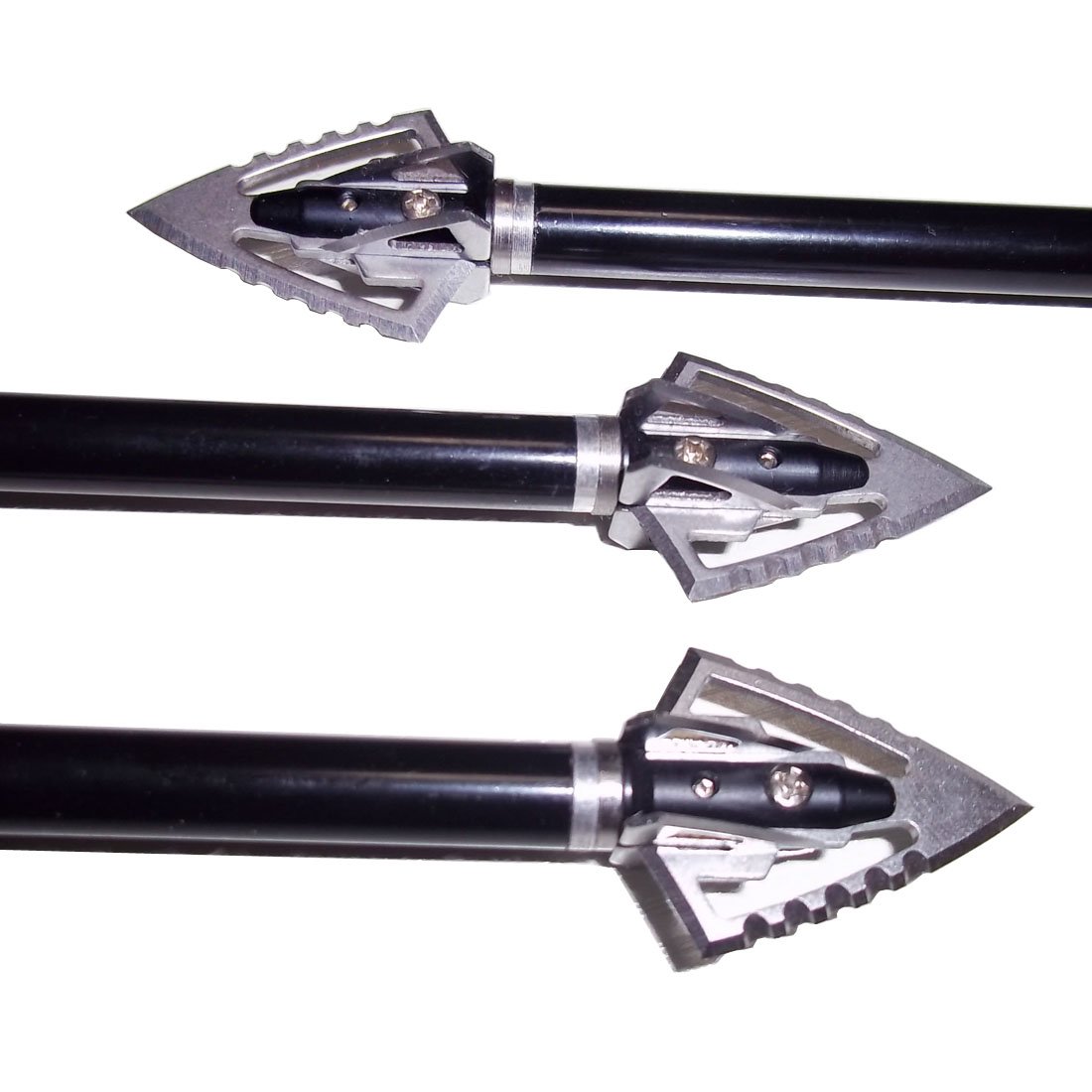 Flèches Tir à l'Arc 100 Grain Broadheads Pointes de Chasse pour Arc