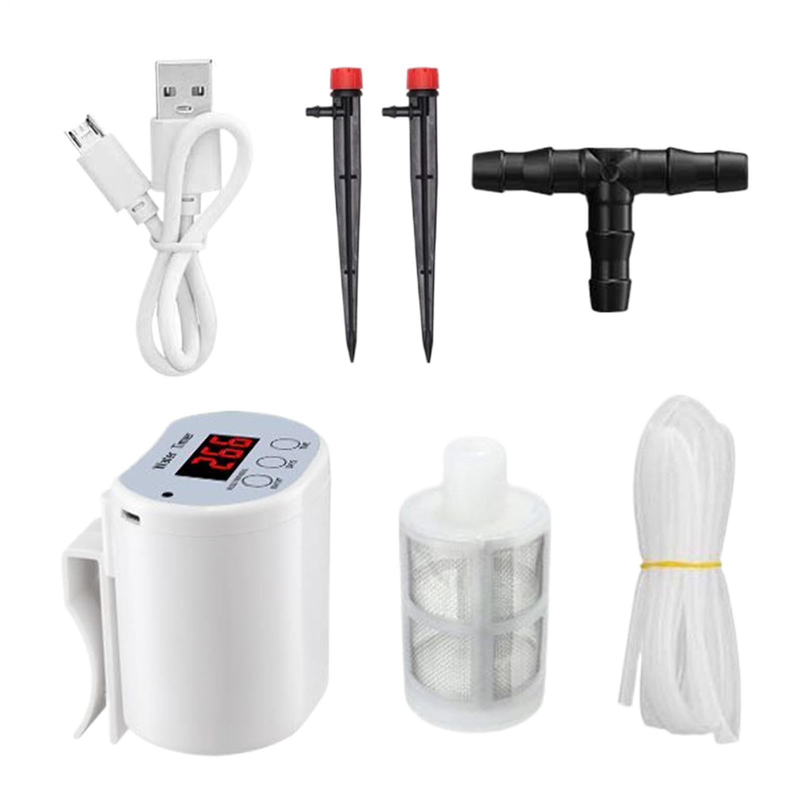 di irrigazione automatico Protezione intelligente da spegnimento | Autoirrigante per Piante in Vaso per balcone cortile viaggio vacanza giardino serra ufficio casa soggiorno