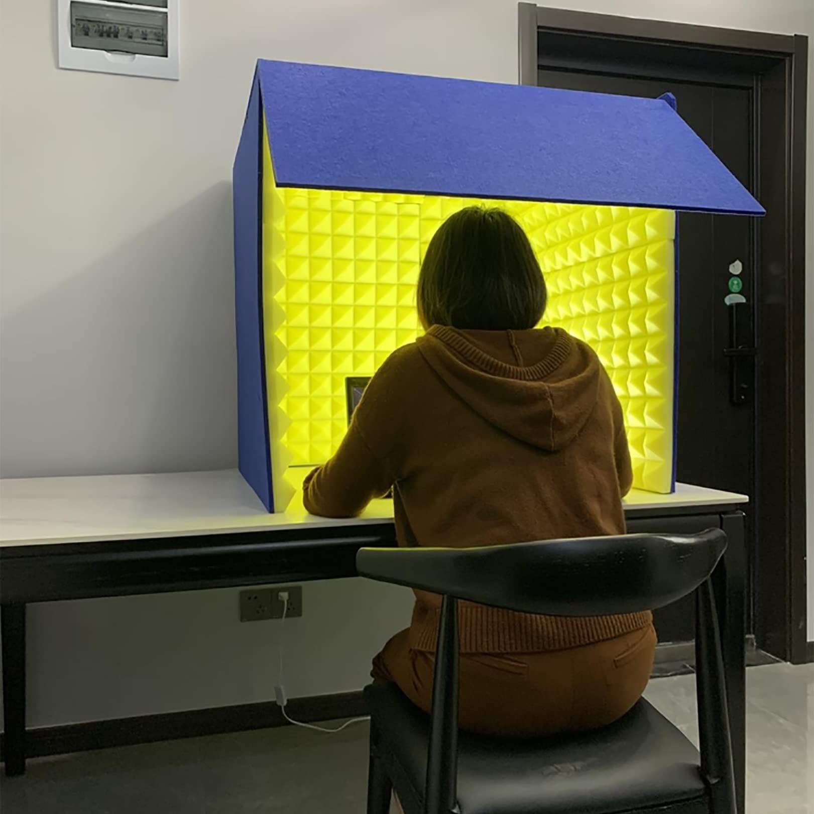 Amazon.co.jp: WXZX 簡易防音室 1人用、防音 卓上、卓上吸音ボックス