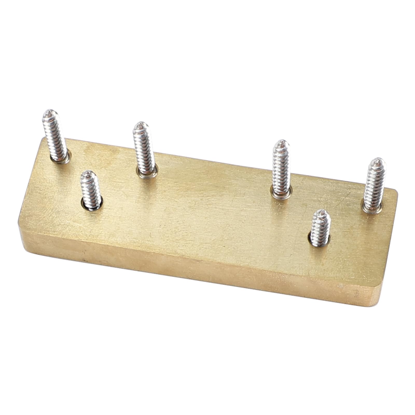 Dado di bloccaggio a 8 corde in lega di titanio per ponte chitarra senza testa in metallo per chitarra elettrica a 8 corde (vuoto oro 49 mm x 18 mm)