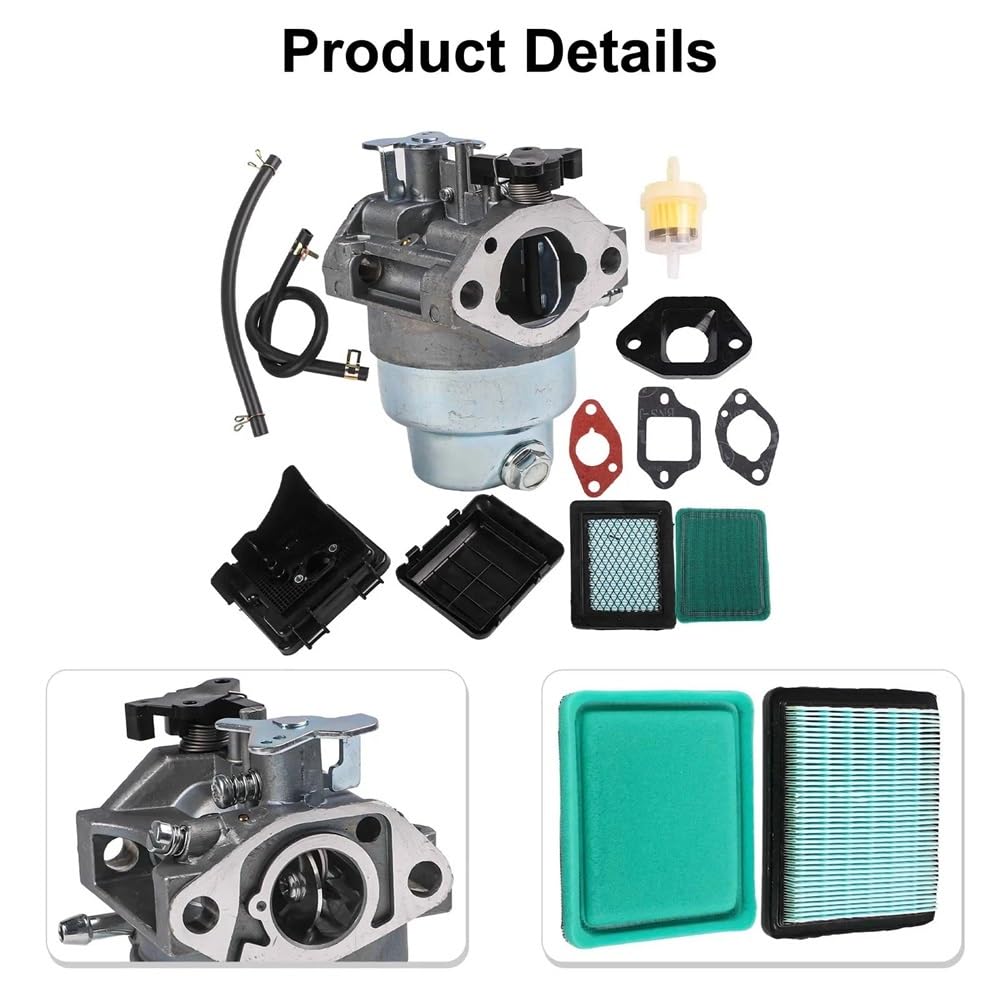 Exterior Kit de Mantenimiento Esencial Apto for cortacésped Serie GCV160 con Filtro de carburador y líneas de Combustible Pieza Duradera