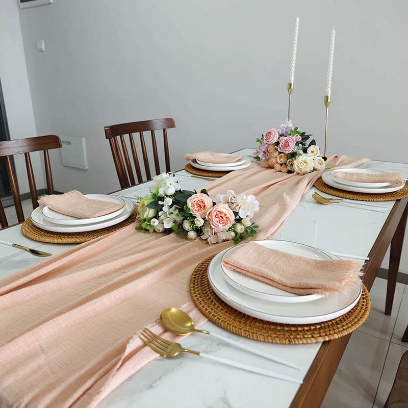 XIAOXIN 50 szt. lawendowe ręczniki dekoracja ślubna mariage fioletowe bawełniane serwetki gaszowe
