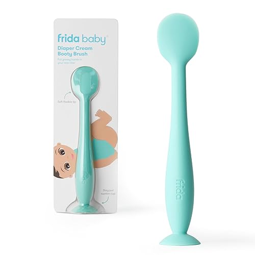 Frida Baby Espátula de crema para pañales, espátula 100% silicona para glúteos, aplicador de crema de pañales para un uso fácil y limpio de pasta de