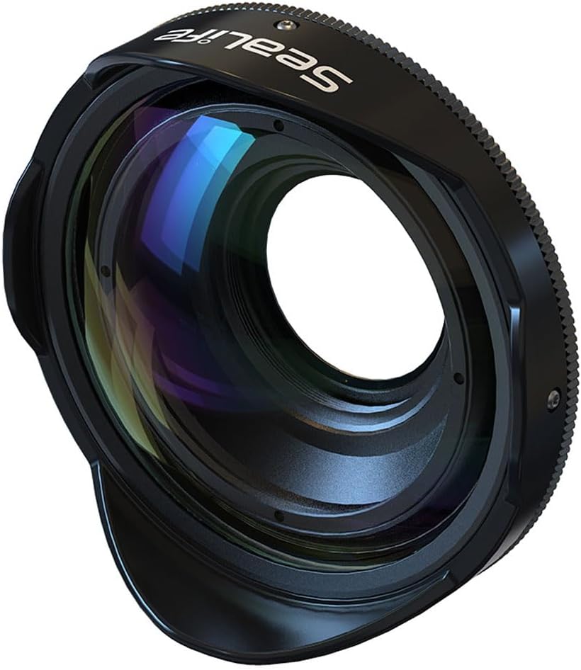 SEALIFE SL054 52mm Wide Angle Dome Lens Designed for SeaLife SportDiver Housing and Other 52mm Thread Mount Housings or Ports, Includes Neoprene Dome Lens Cover, Rear Lens Cap & Protective Pouch