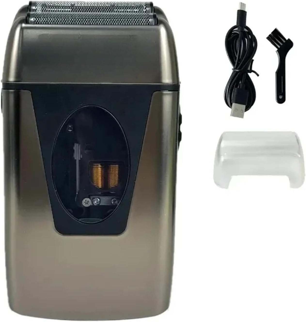 9000RPM, Compatible With BRDCLIP BRD999 Professional Electric Men's Beard Trimmer 9000RPM Magnetic Motor Double Foil Shaver, USB Rechargeable Hair Cutting Machine(999)
