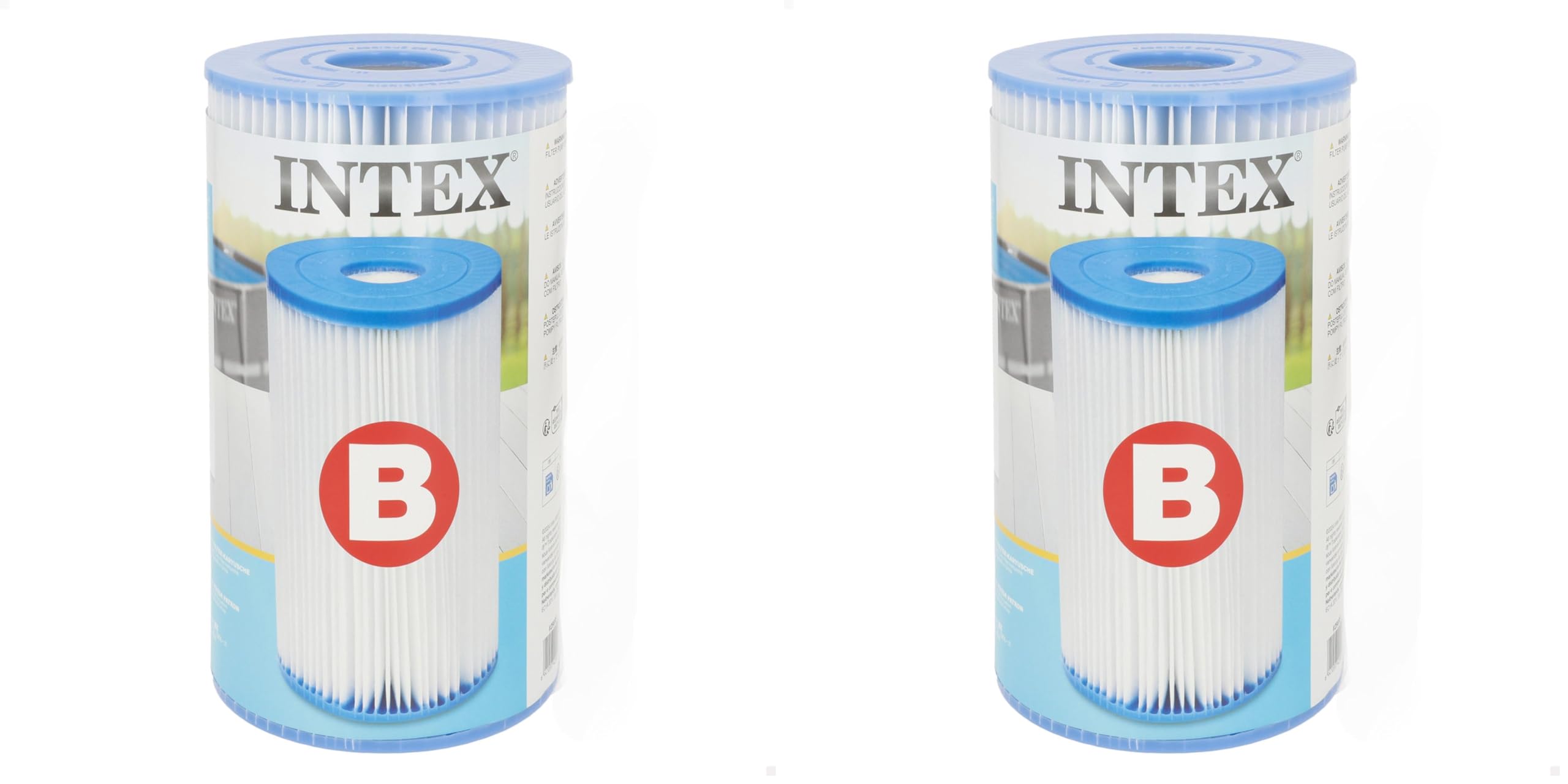 Intex 29003-PACK 3 Cartuchos Filtro Tipo A - 4