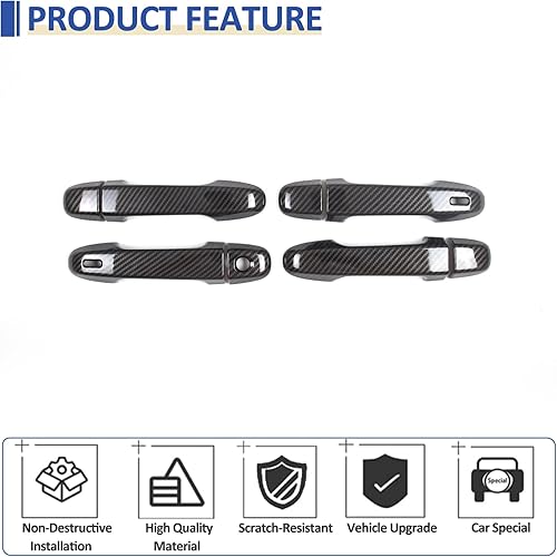 Miniatura 10 de Daeiclru Cubierta para manija de puerta exterior de automóvil compatible con Subaru WRX 2022-2024Subaru Crosstrek 2023 2024, accesorios de cubierta