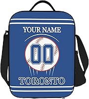 Vista 29 de Fiambrera personalizada con cualquier nombre y cualquier número, correa ajustable personalizada, bolsas de almuerzo con aislamiento deportivo