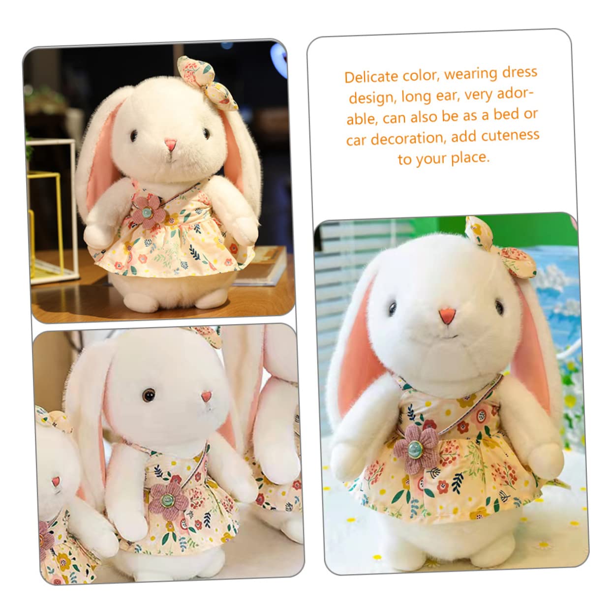 花柄ドレスのうさぎのぬいぐるみ 花柄ドレスのうさぎのぬいぐるみ 【公式通販】