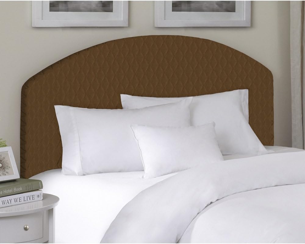 EE Headboard Arch Top Twin Headboard Slipcover Microfur Quilted Pristine