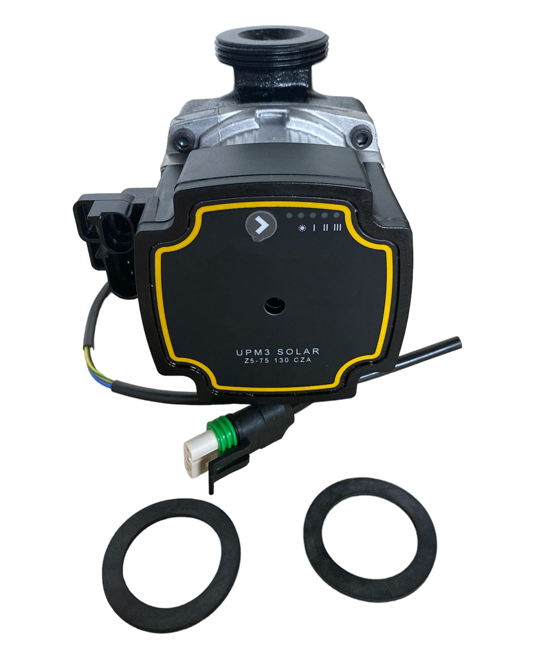 Hanicks Black Upm3 Compatible With Grundfos Erp High Efficiency Solar Pump 25-75 130 Speed Controlled Circulation Pump (1.5" Connections)